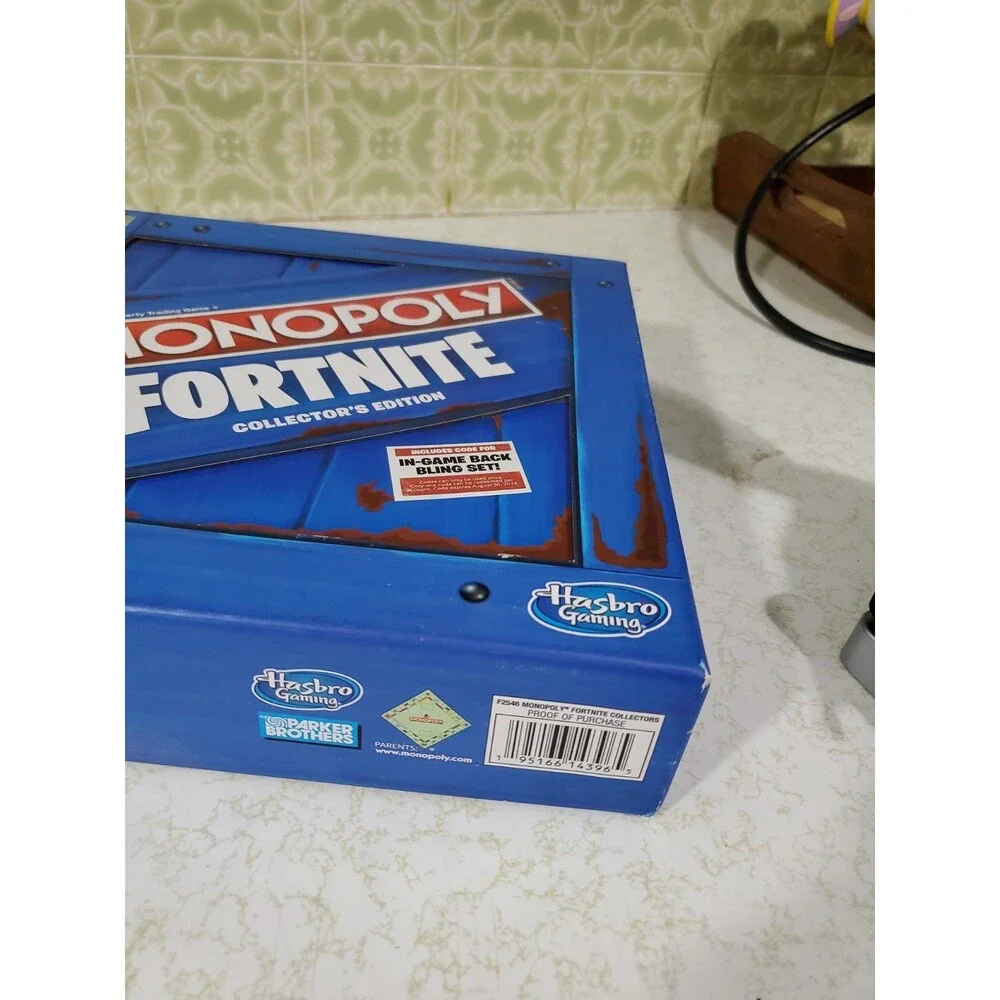 Monopoly Fortnite Collector's Edition Board Game Hasbro Gaming 100% Complete